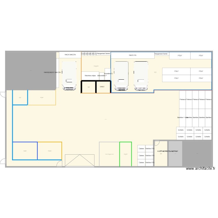 AGENCEMENT DEPOT. Plan de 0 pièce et 0 m2