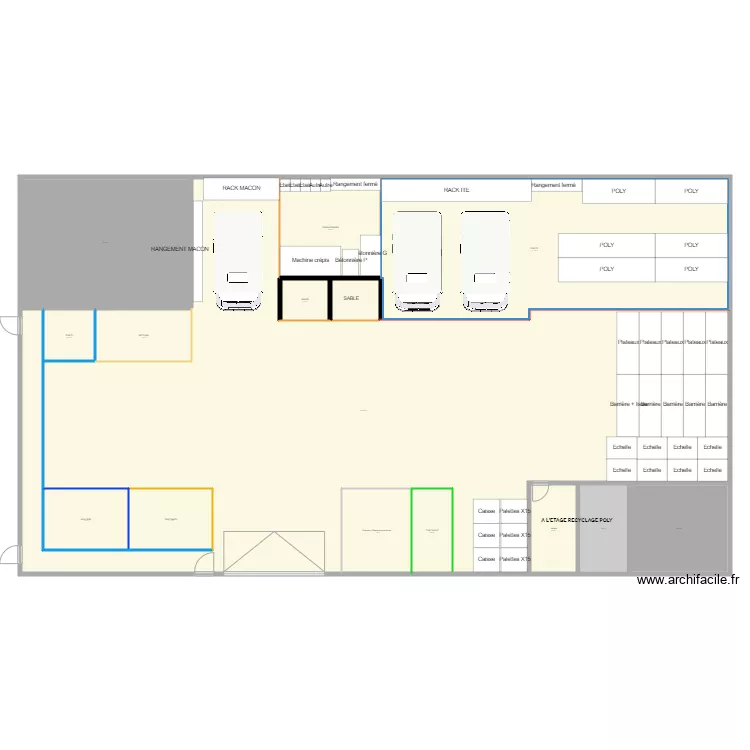 AGENCEMENT DEPOT. Plan de AGENCEMENT DEPOT. Plan de