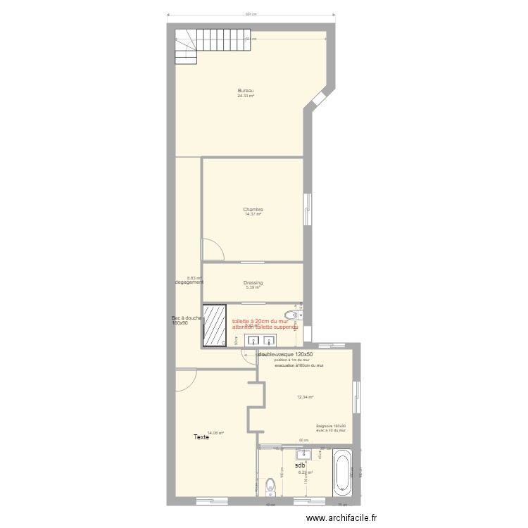 david modif . Plan de 0 pièce et 0 m2