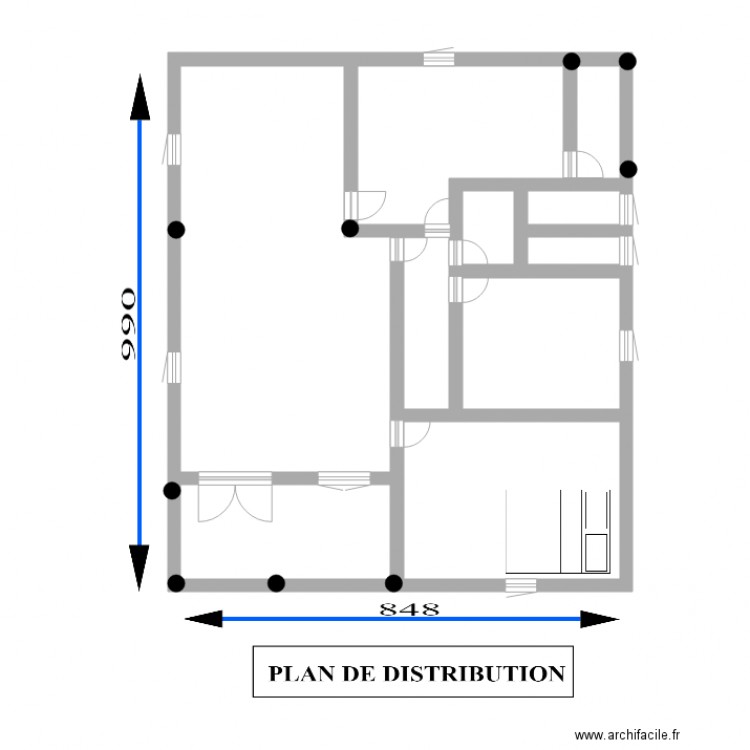 PLAN DE DISTRIBUTION 2. Plan de 0 pièce et 0 m2