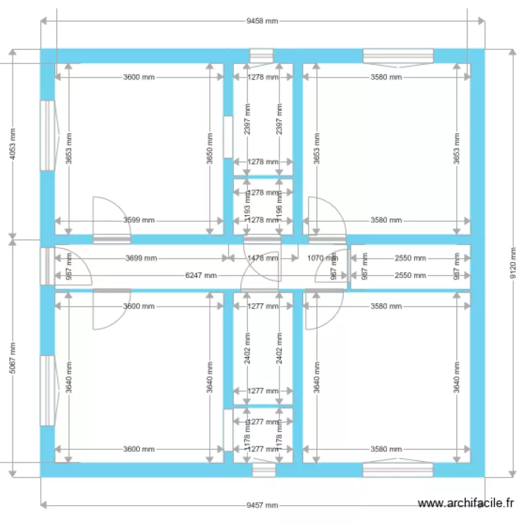 Home Mumu 1 cotes. Plan de 