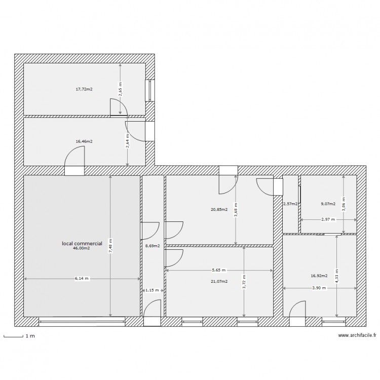 til chatel. Plan de 0 pièce et 0 m2