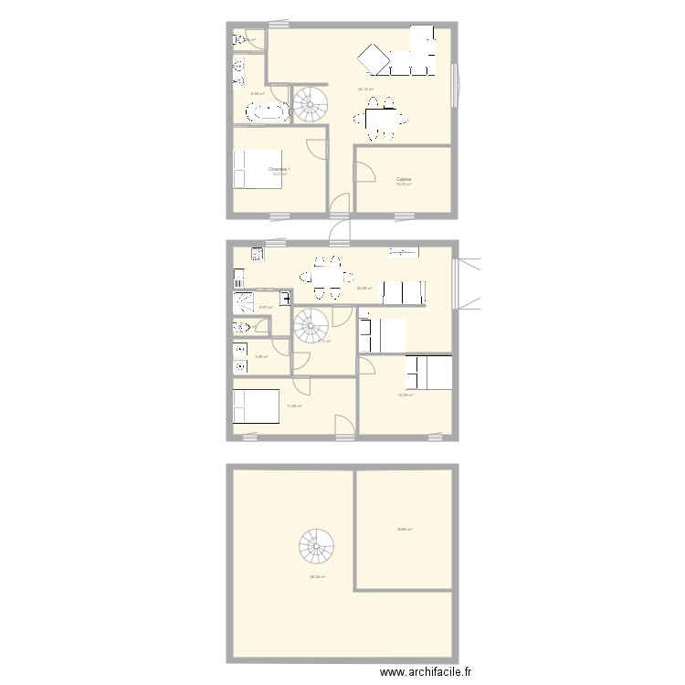 Maison Alouettes V2. Plan de 0 pièce et 0 m2
