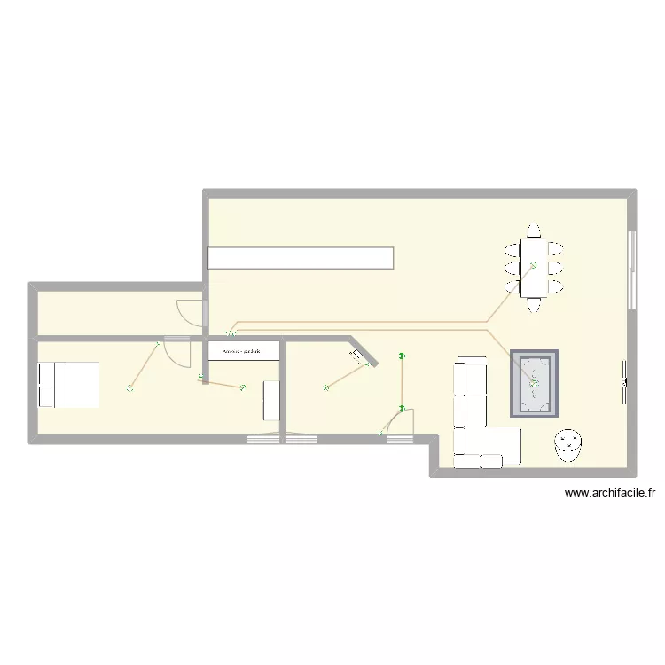 maison. Plan de 