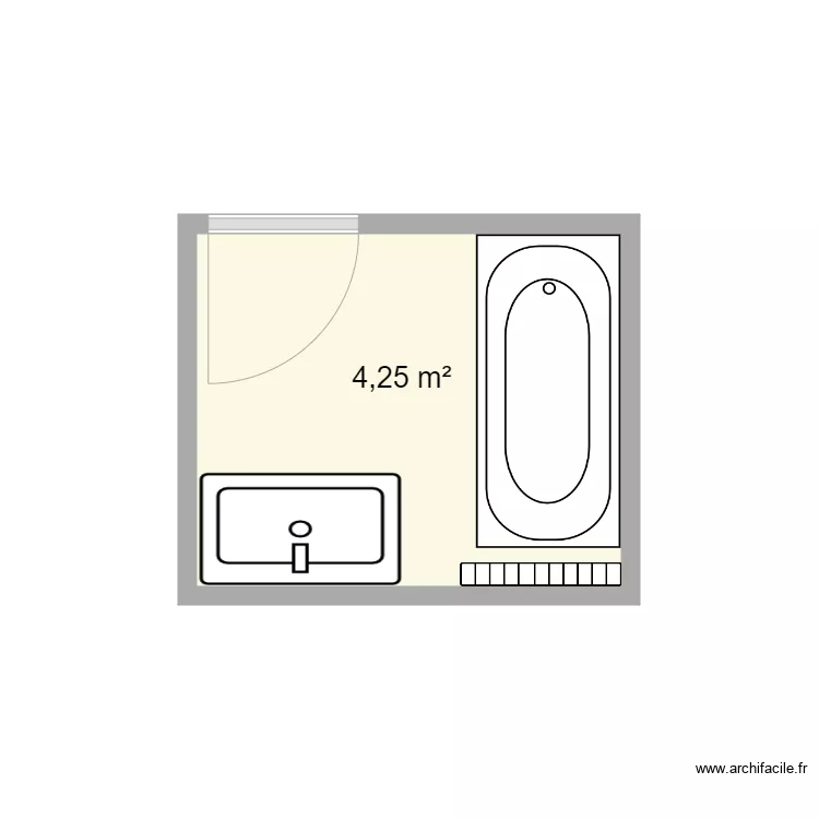 Lavigne SDB existant . Plan de 
