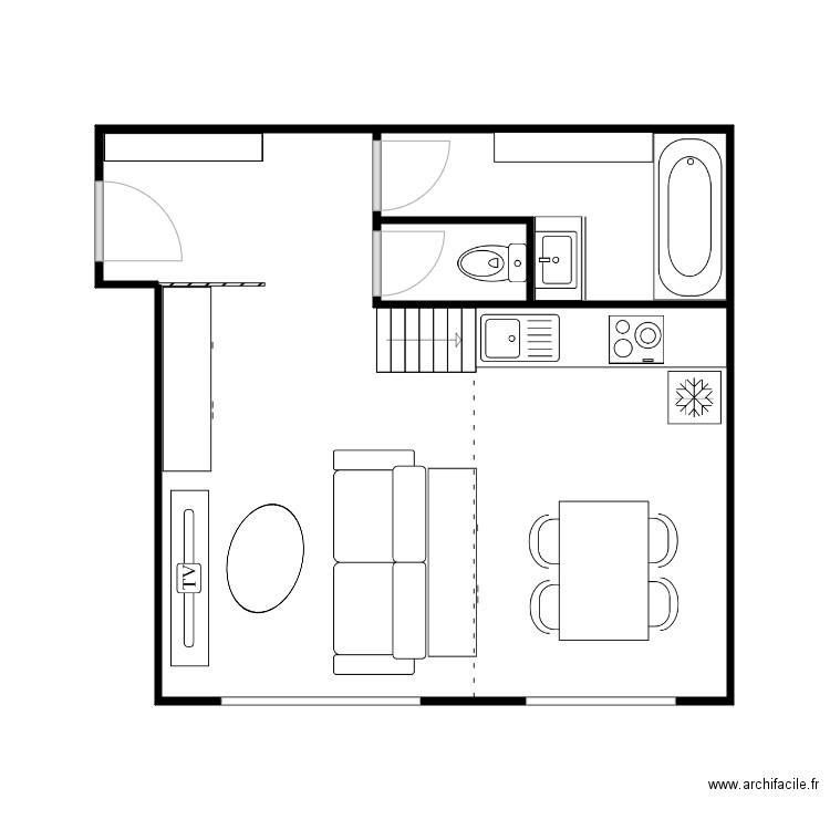 Devoir n1 RDC Propo 1. Plan de 0 pièce et 0 m2
