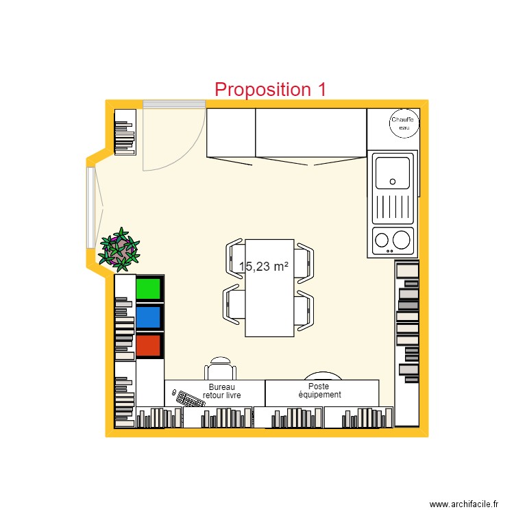 JARDIN PUB 1. Plan de 1 pièce et 15 m2