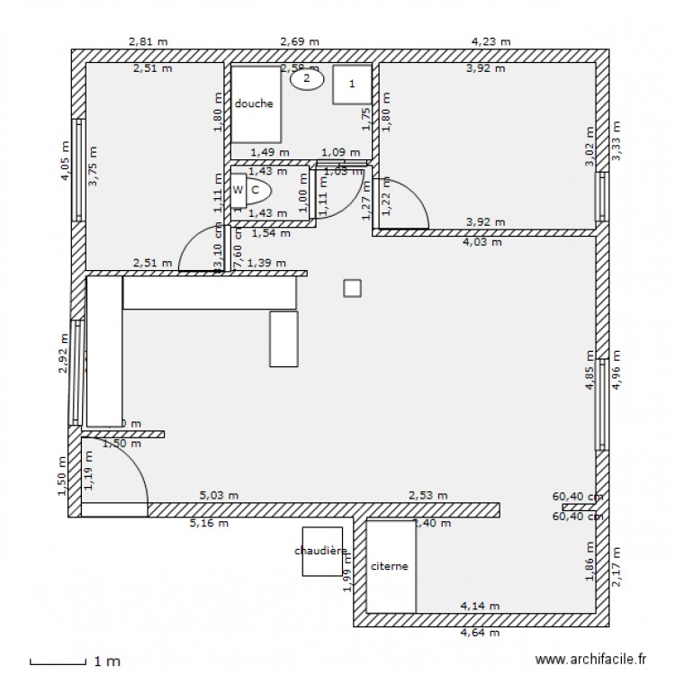 plan 2013 N°1. Plan de 0 pièce et 0 m2