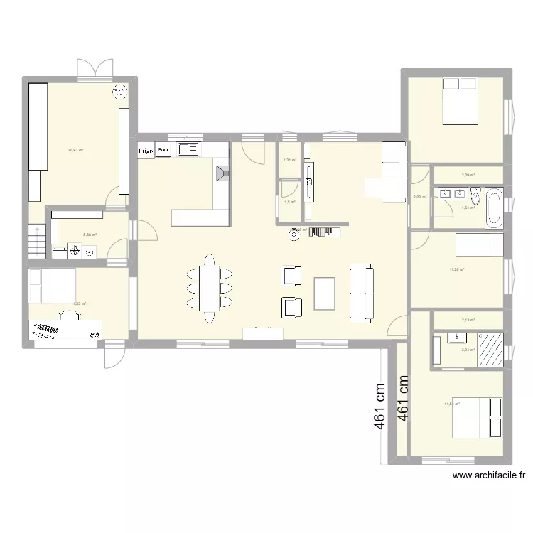 Maison St Andr&eacute;. Plan de 