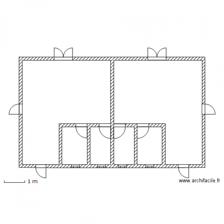 Chambre triple 1. Plan de 0 pièce et 0 m2