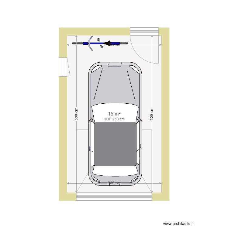 garage 20m2 exter. Plan de 0 pièce et 0 m2