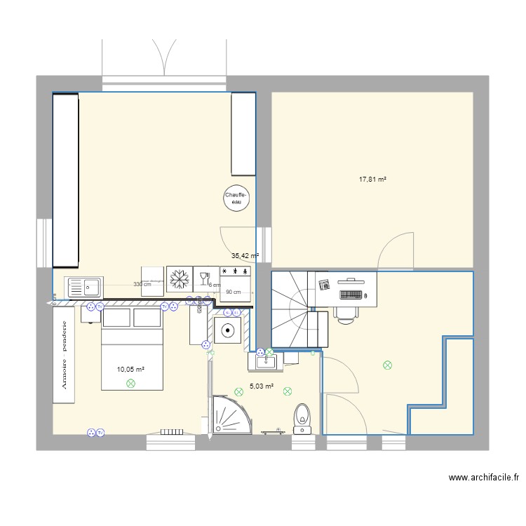 Chambre garage 6. Plan de 0 pièce et 0 m2