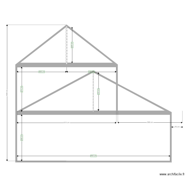 coupe Cherchefeuilles 2. Plan de 0 pièce et 0 m2