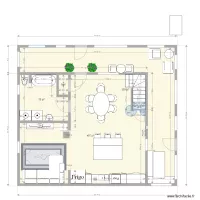plan maison le nain meubl&eacute;