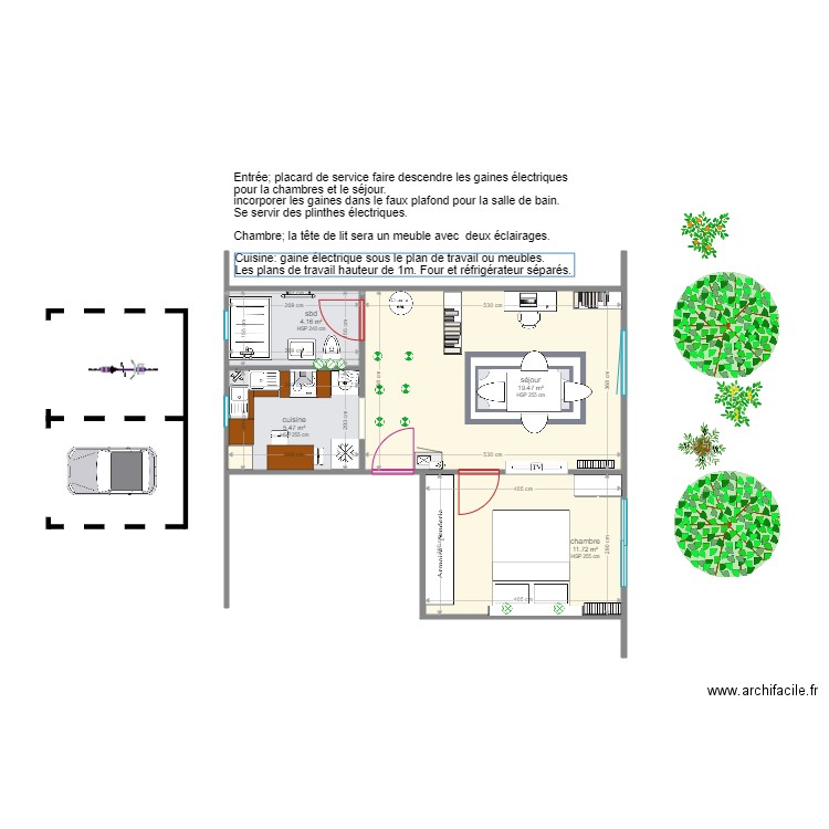 ZAMORANO réfection T2. Plan de 0 pièce et 0 m2