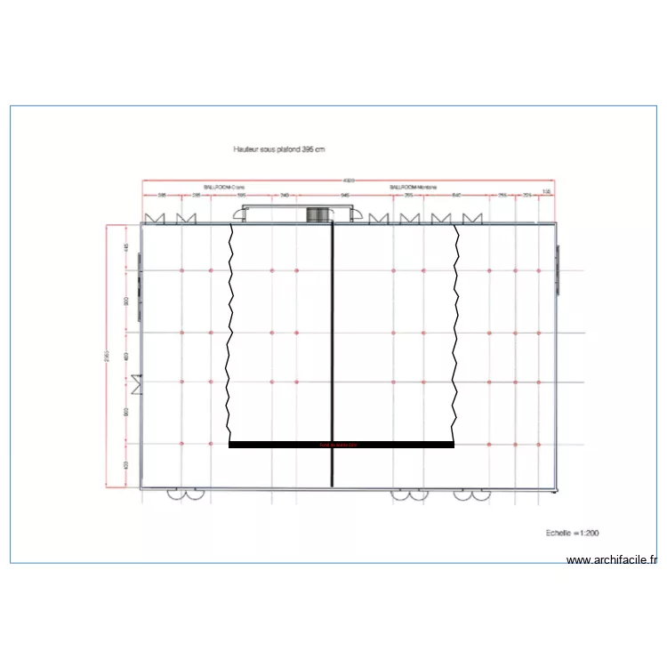 OIM petite salle. Plan de 
