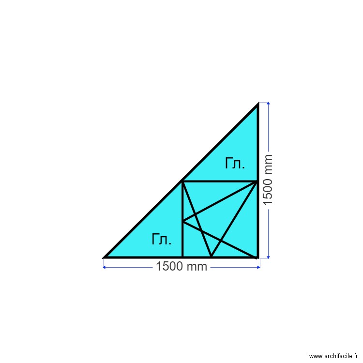 Treugolka. Plan de 0 pièce et 0 m2