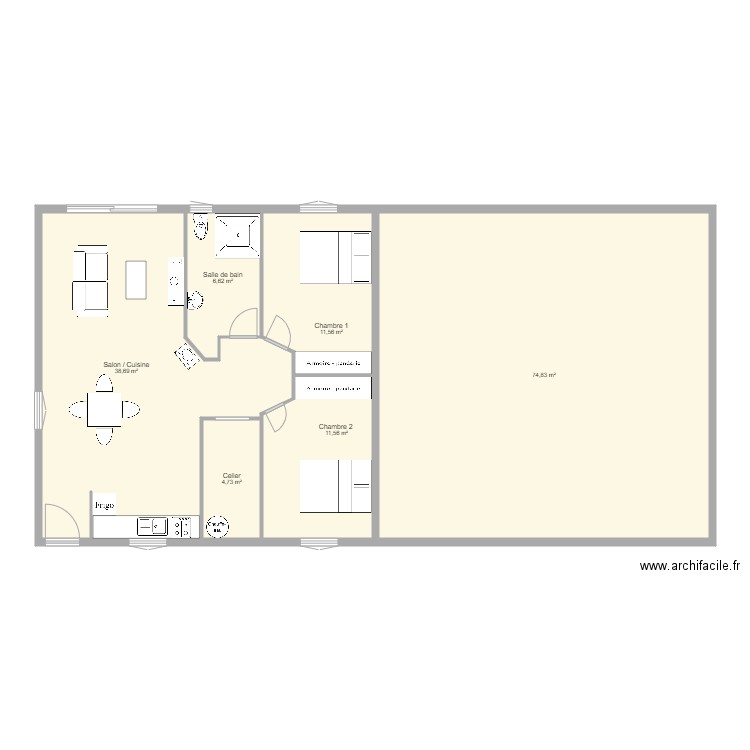 maison 2. Plan de 0 pièce et 0 m2