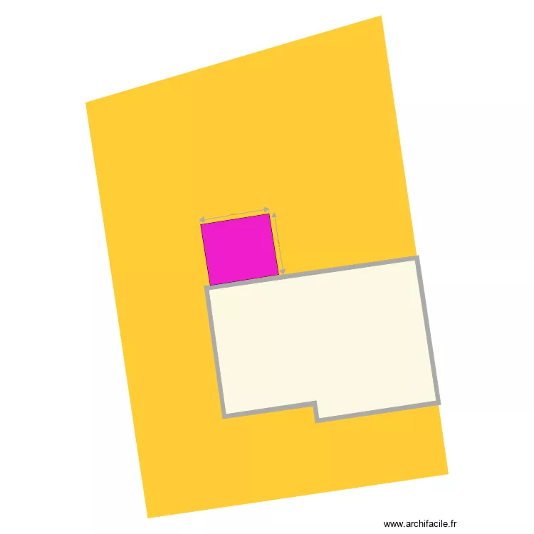 Cadastre terrasse. Plan de 