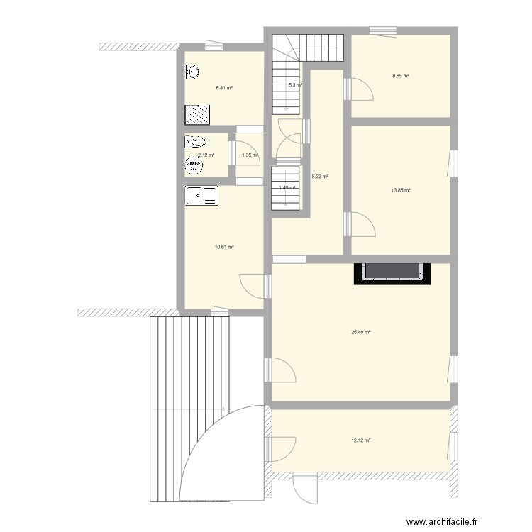 Appart 1er Etage. Plan de 0 pièce et 0 m2