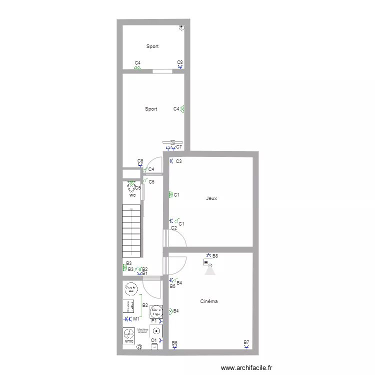 DENIS cave. Plan de 