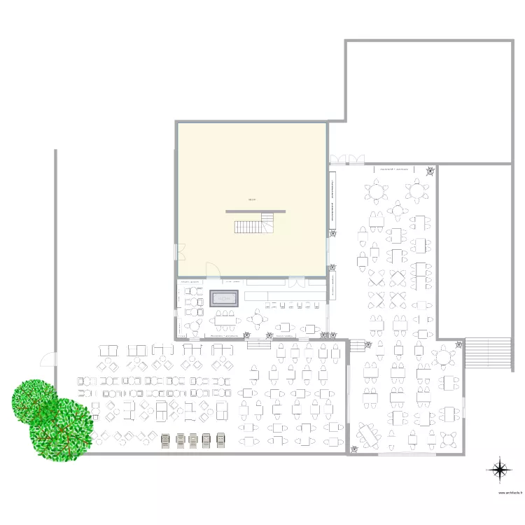 tdd rez de chaussez. Plan de tdd rez de chaussez. Plan de