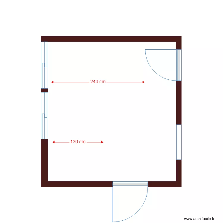 Infirmerie PAPILLON B. Plan de 