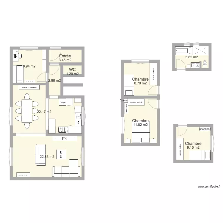 Aménagement Option Céline. Plan de Aménagement Option Céline. Plan de