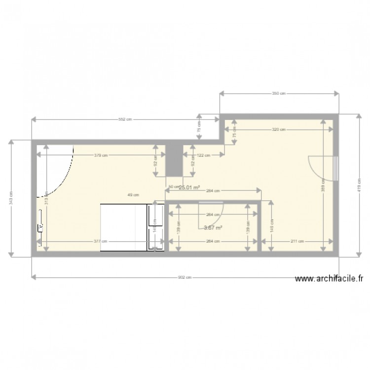 Love room talence. Plan de 0 pièce et 0 m2