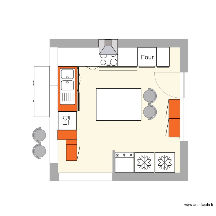 cuisine. Plan de 0 pièce et 0 m2