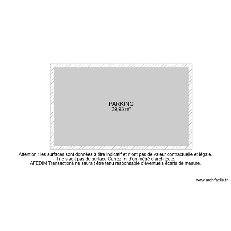 BI 6698 PARKING. Plan de 