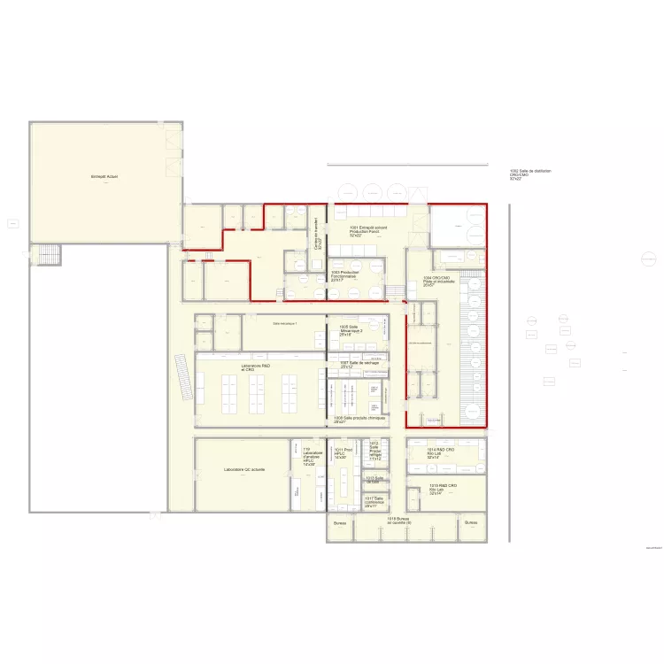 V96 Agrandissement GMP 11 000p2 Locaux et Équipements V96. Plan de V96 Agrandissement GMP 11 000p2 Locaux et Équipements V96. Plan de