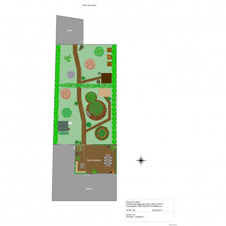 Plan de masse. Plan de 0 pièce et 0 m2