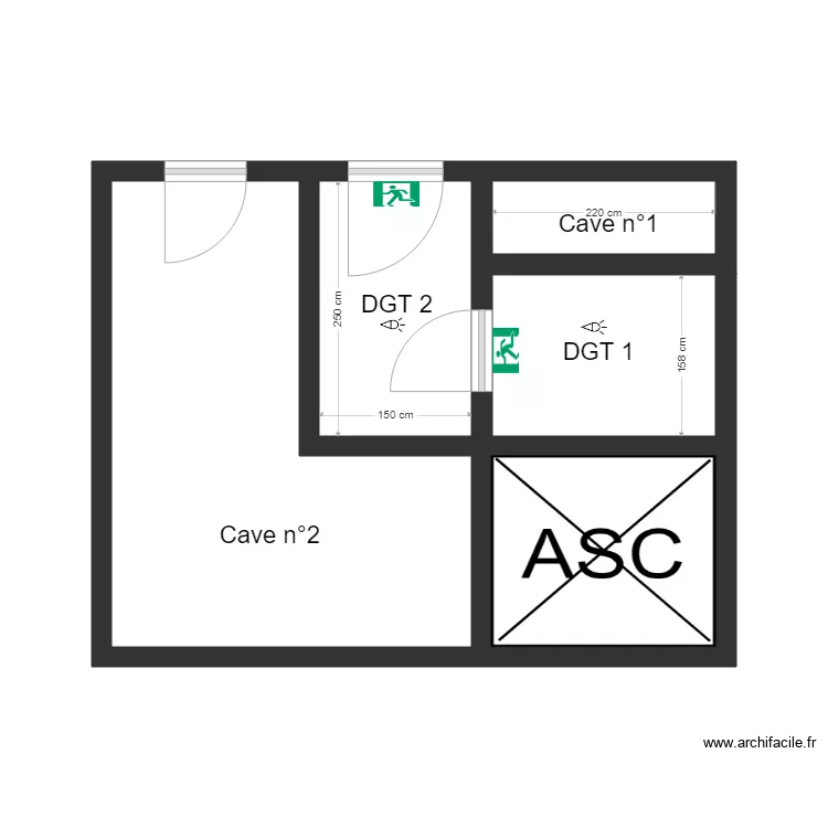 Moulin de Brun. Plan de 