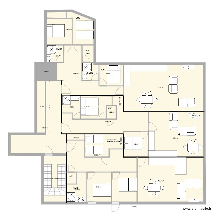 le lioran . Plan de 0 pièce et 0 m2