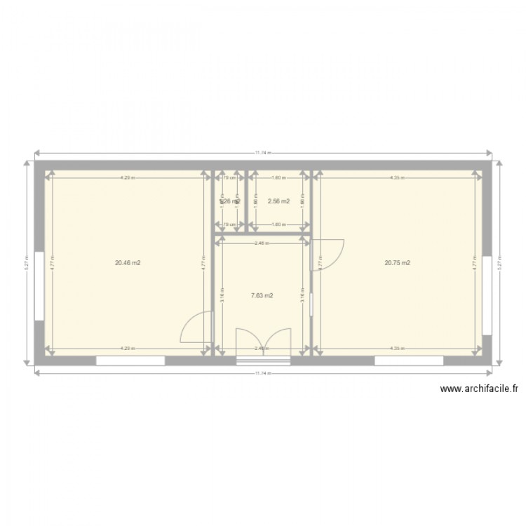 michaudière. Plan de 0 pièce et 0 m2