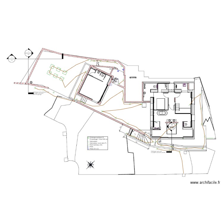 R&M - Plan Electrique Ext. RDJ . Plan de 0 pièce et 0 m2