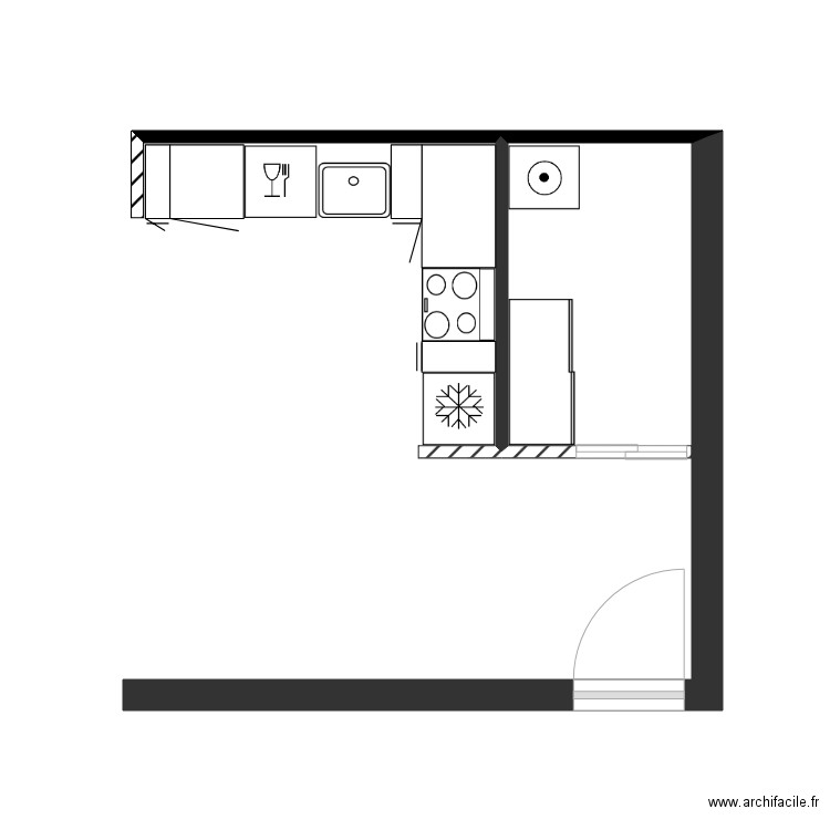 cuisine ap RDC. Plan de 0 pièce et 0 m2