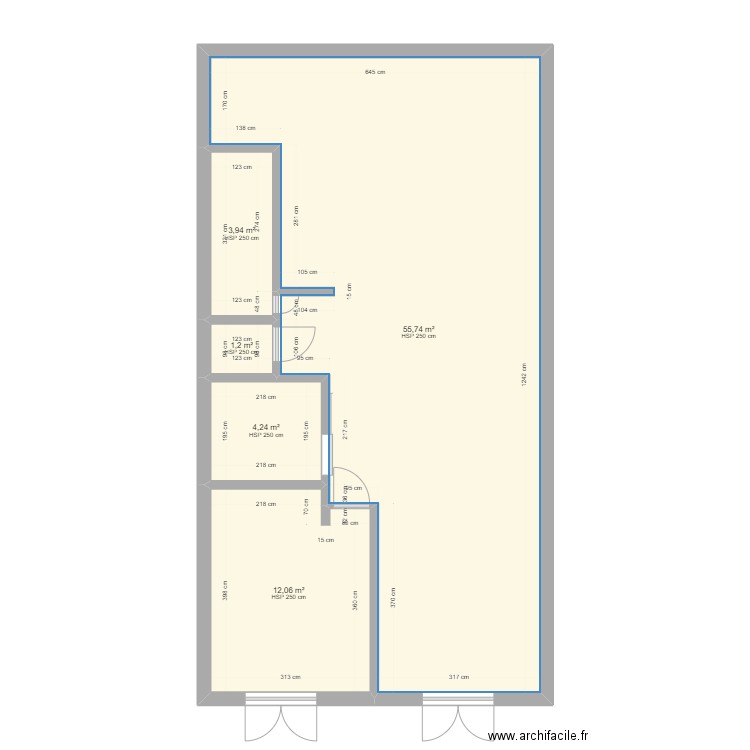 KRAMMER. Plan de 9 pièces et 145 m2