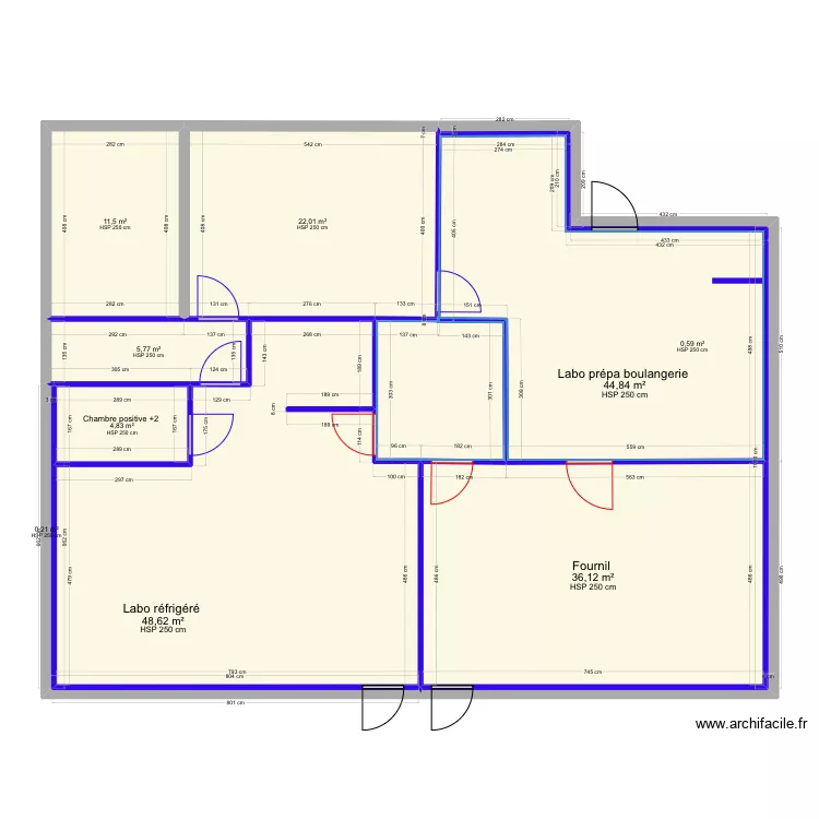 Boulangerie Cavalerie Version Sans meuble . Plan de 