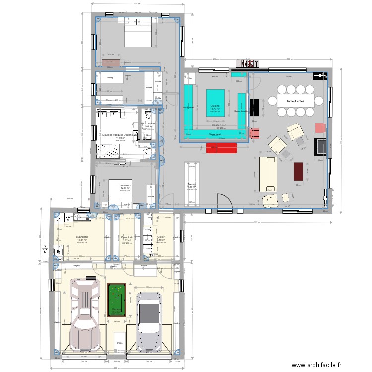 Rez chaussée 1. Plan de 0 pièce et 0 m2