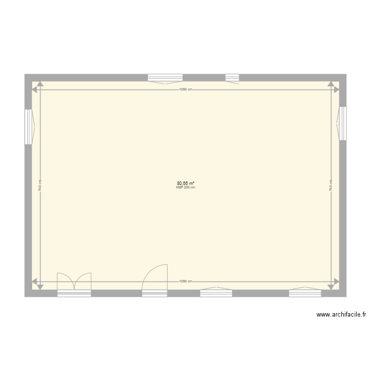 Maison Lafare Amo . Plan de 2 pièces et 161 m2