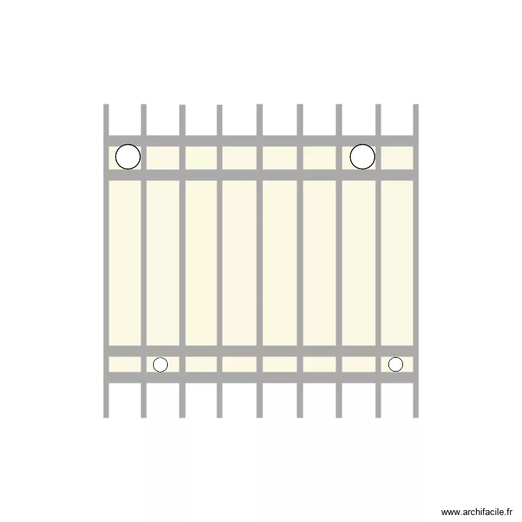 Structure cabane. Plan de 