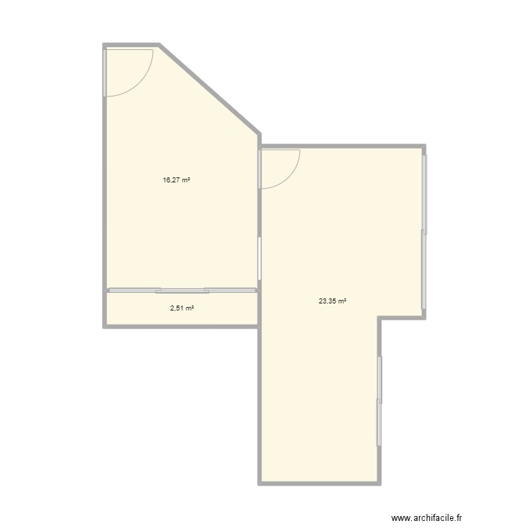 Camcom - Bureau 45m² EDL. Plan de 0 pièce et 0 m2