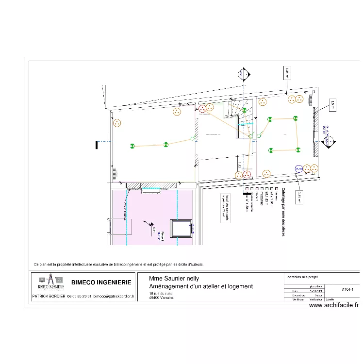 saunier bureau. Plan de saunier bureau. Plan de