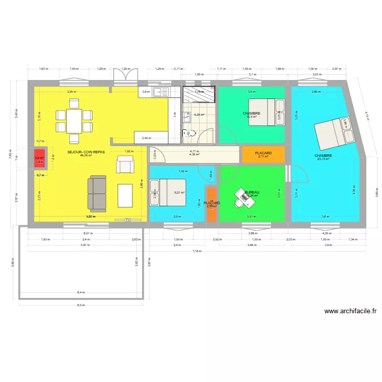 MANDROSEZA. Plan de 10 Pièces et 113 m² MANDROSEZA. Plan de 10 Pièces et 113 m²