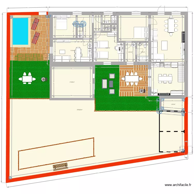 projet 2 logements. Plan de 