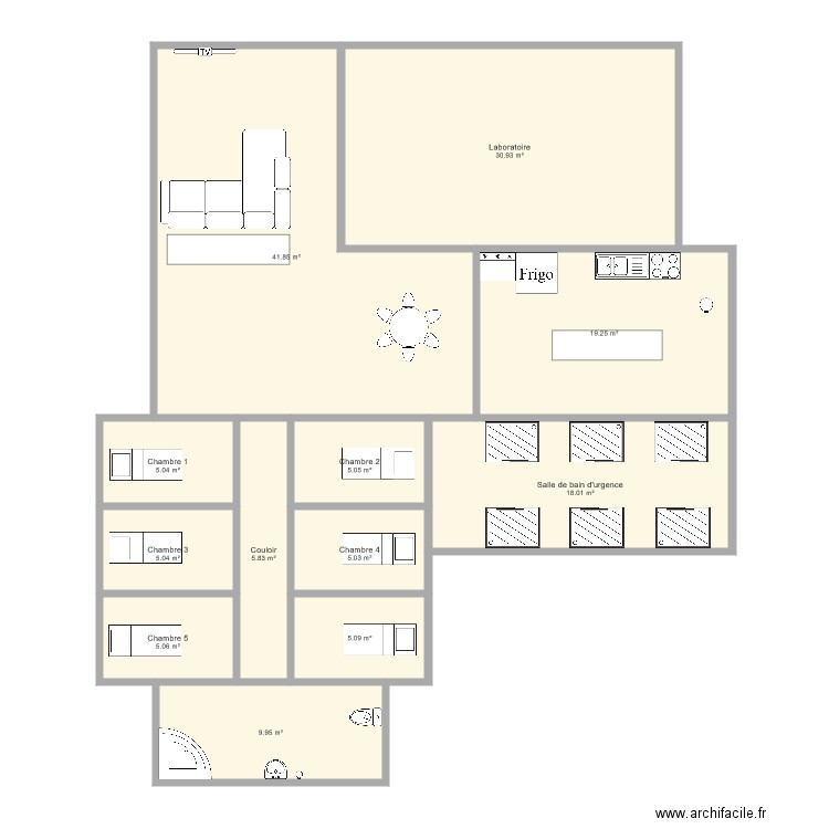 Appartement coterie. Plan de 0 pièce et 0 m2