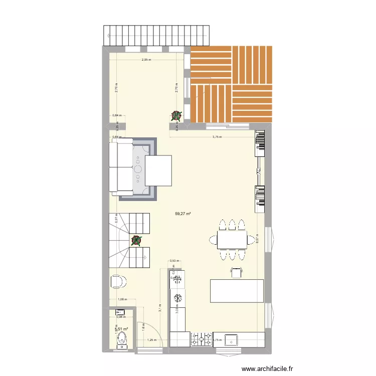 Ma maison rdc. Plan de 