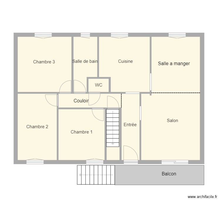 tertre rdc. Plan de 0 pièce et 0 m2